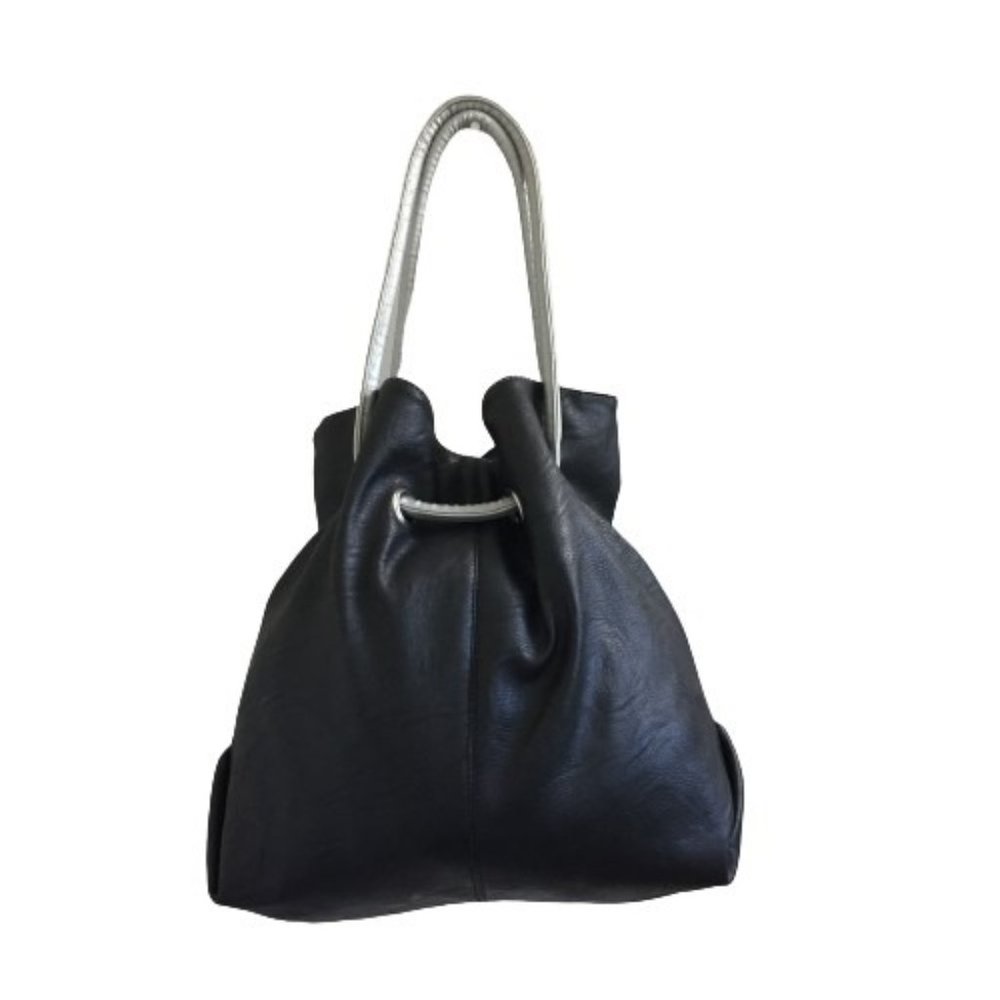Silver & Black Sparkling Ladies Handbag - Picture 2 of 14